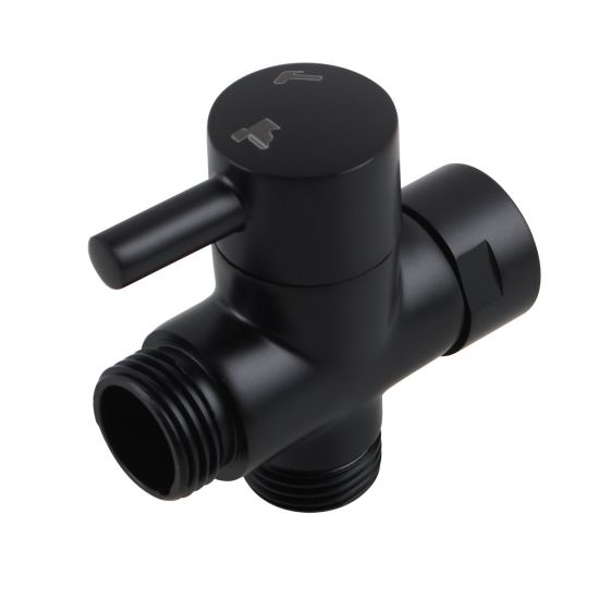 Brass Bidet Spray's Diverter Black