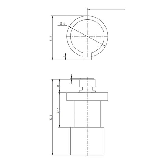 Cascade Round Shower Wall Taps Brushed Brass