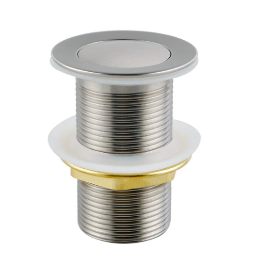32/40mm Basin Pop Up Waste with NO Overflow (Brass) Brushed Nickel