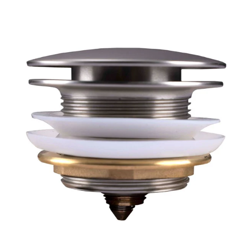 Mushroom Bathtub Pop Up Waste without Overflow (Brass) Brushed Nickel 40mm