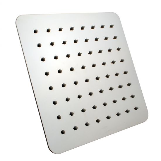 Super-slim Square Stainless Steel Shower Head Chrome 200mm