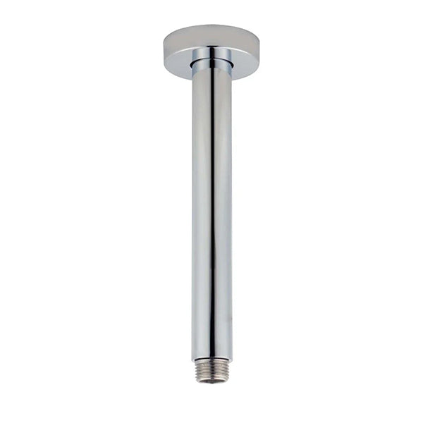 Round Ceiling Shower Arm Brush Nickel 200mm