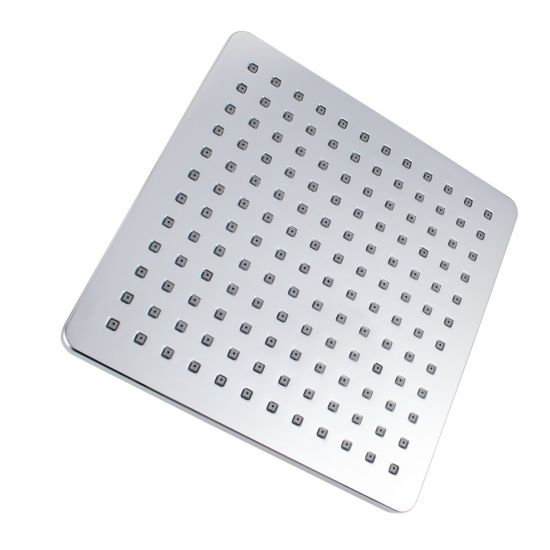 Square ABS Rainfall Shower Head Chrome 200mm