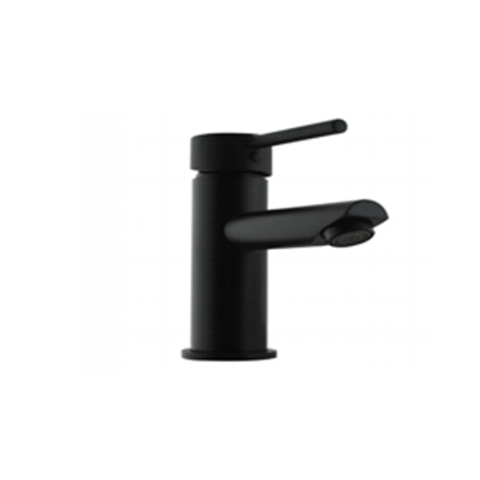LUCID Round Basin Mixer Matt Black