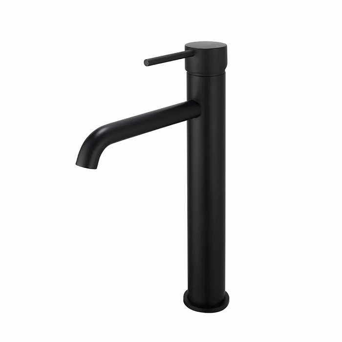 LUCID PIN Series Round Tall Basin Mixer Black