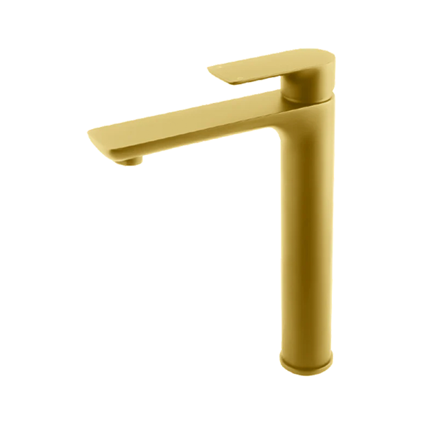 VOG Series Tall Basin Mixer Brushed Brass