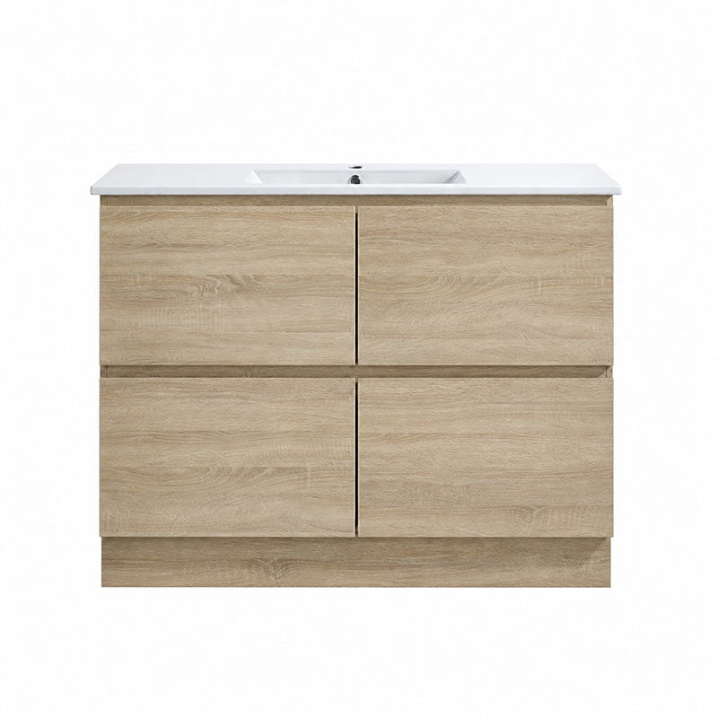 Moddra Series Single Bowl Natural Timber Overall 1180x450x855mm CABINET ONLY