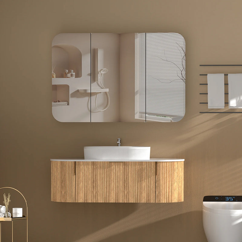 Carysil Grand Shaving Cabinet Walnut 1200x800mm