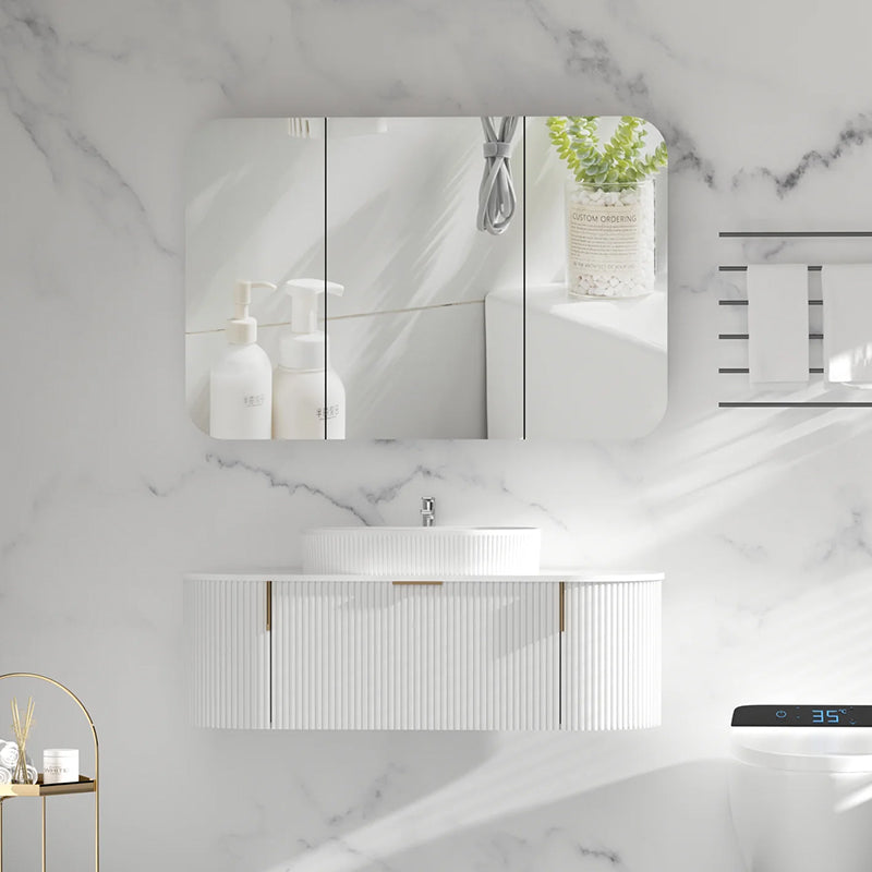 Carysil Grand Shaving Cabinet Matte White 1200x800mm