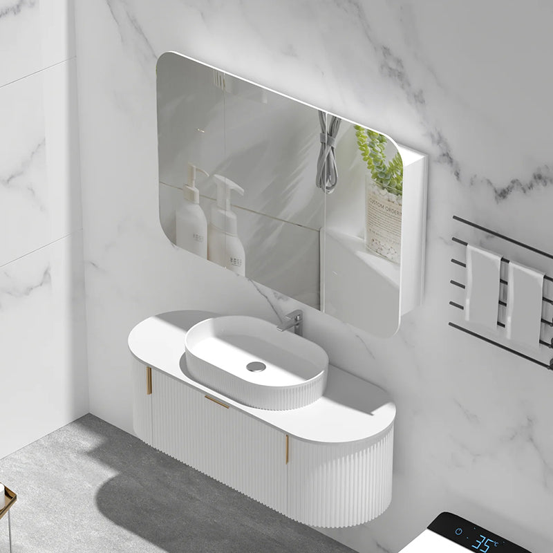 Carysil Grand Shaving Cabinet Matte White 1200x800mm