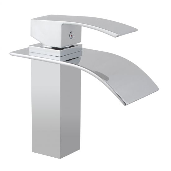 Cascade Chrome Waterfall Basin Mixer