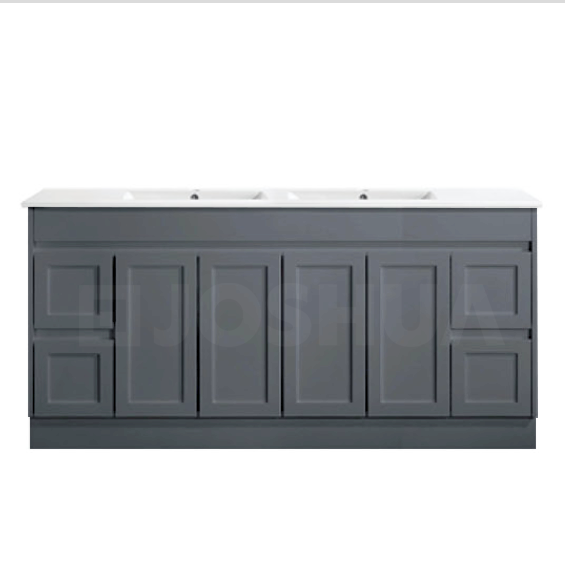 Vintage (Hung) Series Matt Grey 1800mm CABINET ONLY Suits Single Bowl