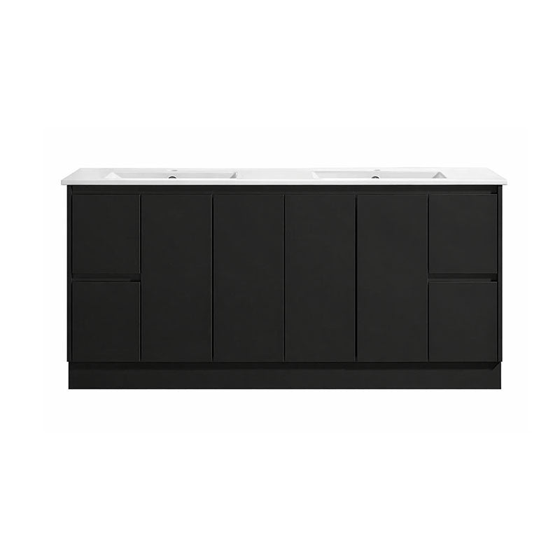 Moddoo Series Double Bowls Matt Black Overall 1776x455x855mm CABINET ONLY