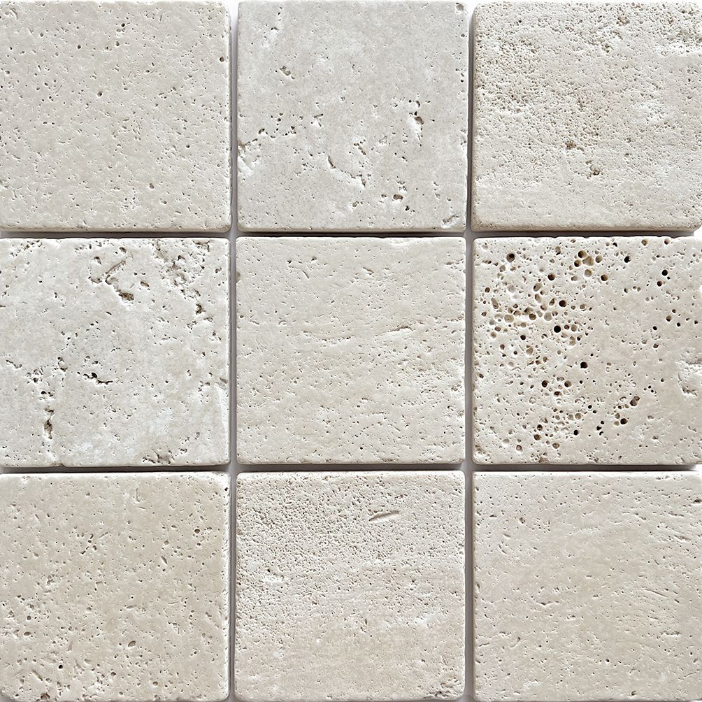 APOLLO BEIGE TRAVERTINE TUMBLED 100X100