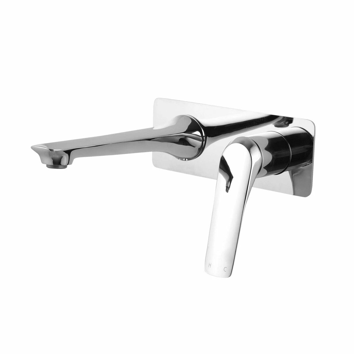 AU Series Square Bathtub/Basin Wall Mixer With Spout Chrome