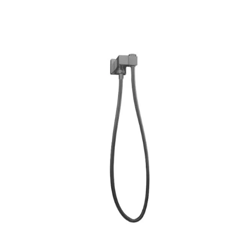 Square Shower Rail without Handheld Shower (PVC Hose) Gun Metal Grey