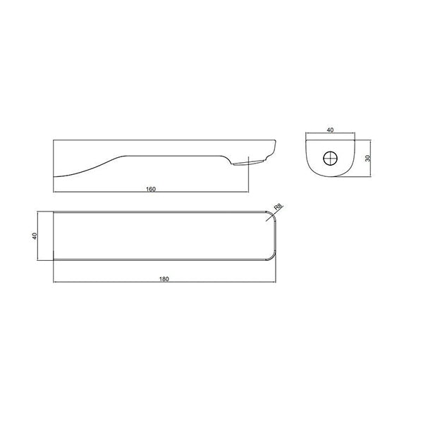 IVANO Series Bathtub/Basin Wall Spout Black