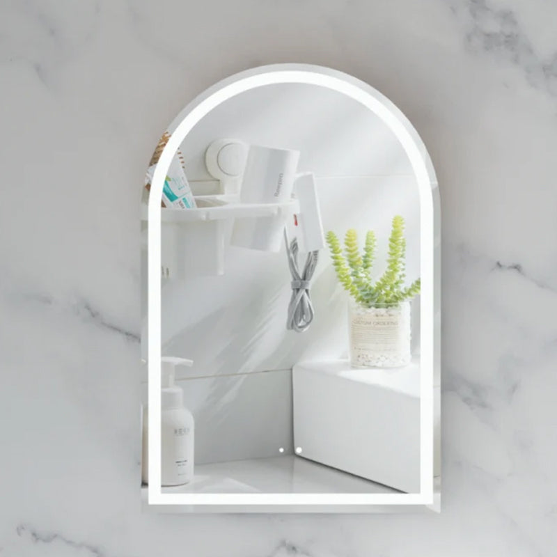 Carysil Imperial Arch LED Shaving Cabinet Matte White 600x900mm