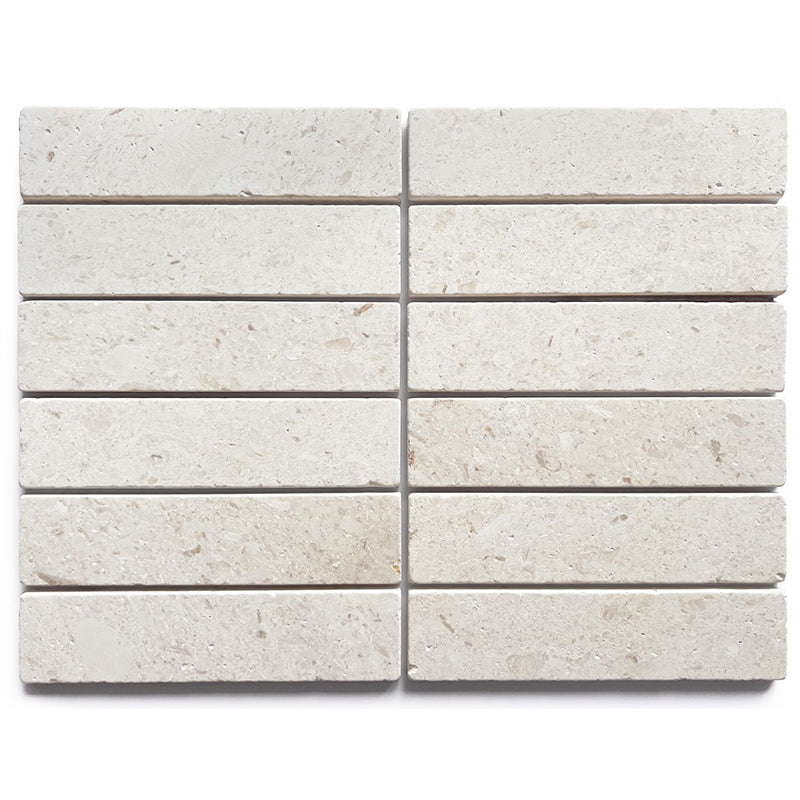 APOLLO WHITE LIMESTONE TUMBLED 50X200