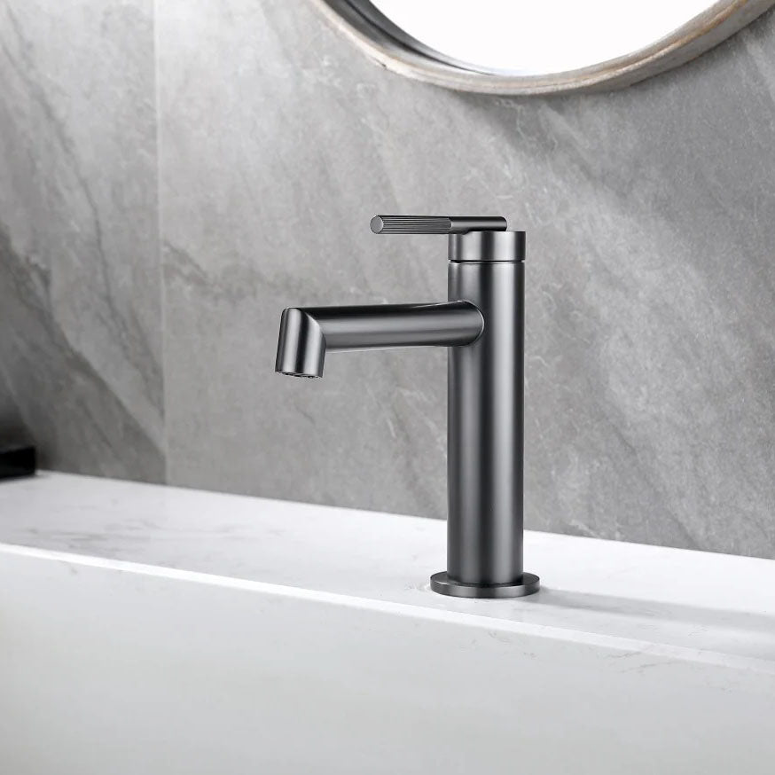 CADDENCE Series Brushed Gun Metal Grey Basin Mixer