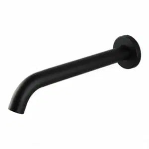 LUCID PIN Series Round Bathtub/Basin Wall Spout Black