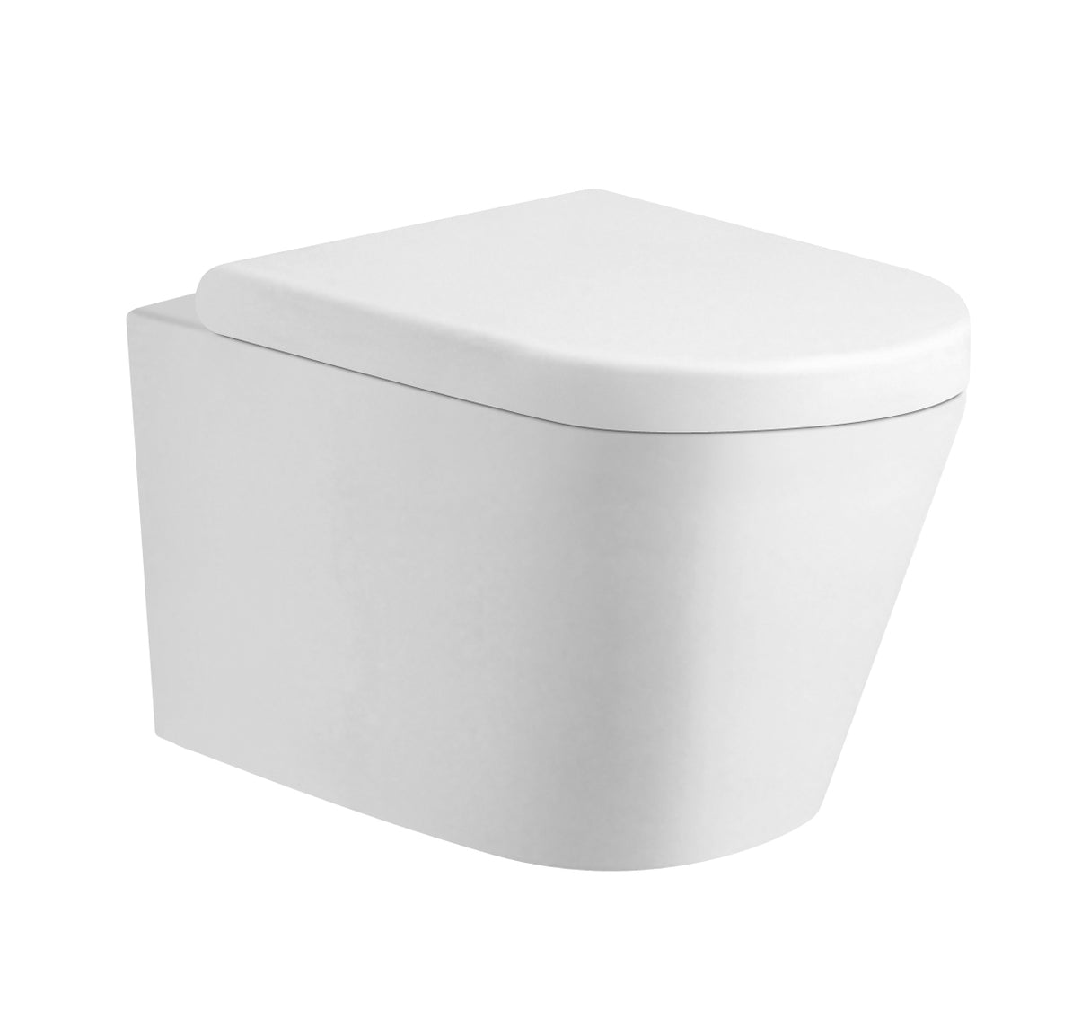 CHLOE Rimless In Wall Cistern Toilet Suite Wall Hung Pan R&T Cistern Chrome Square Button