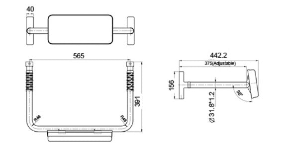 MOBI CARE Disabled Back Rest with Cushion