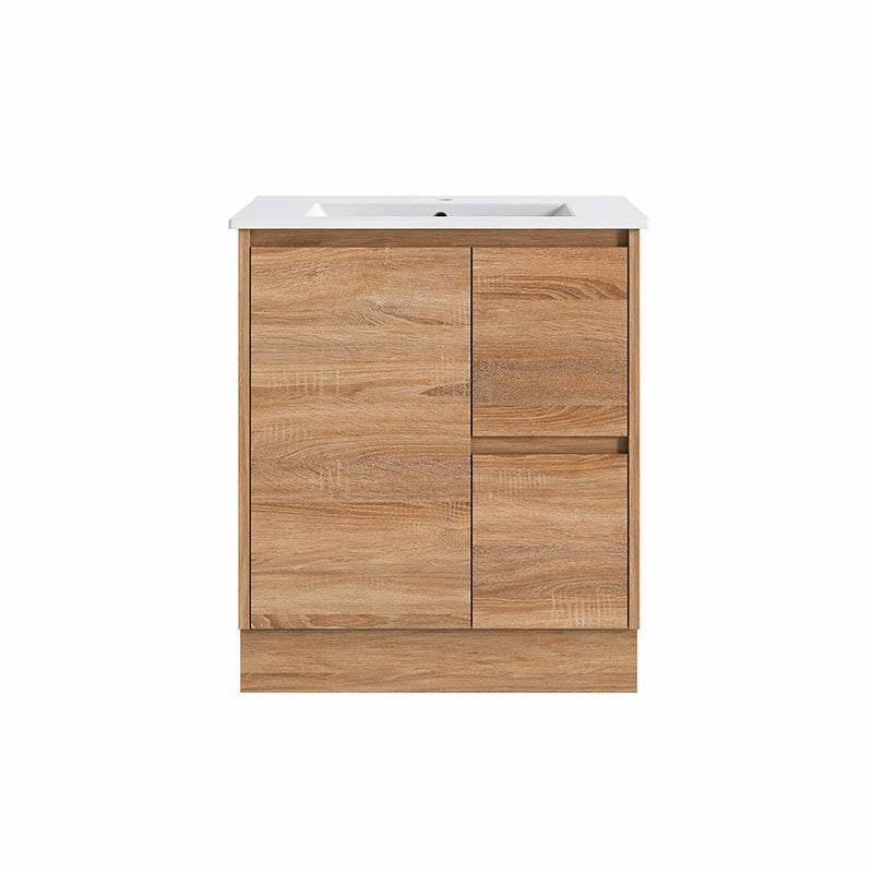 Sierra Series Right Hand Drawer Freestanding Natural Timber Overall 730x355x855mm CABINET ONLY
