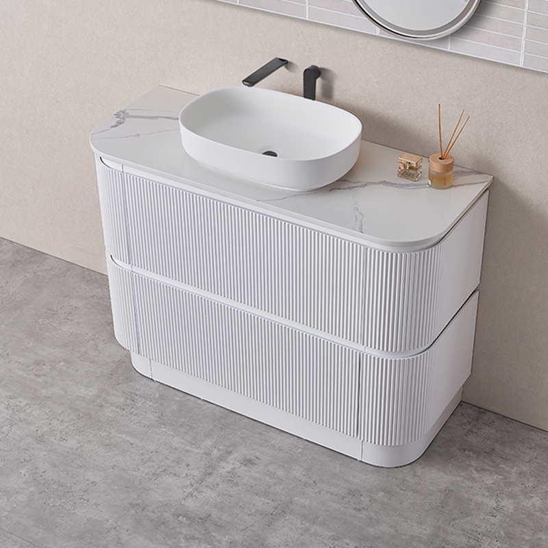 Hudson Series Matt White 880x455x855mm CABINET ONLY