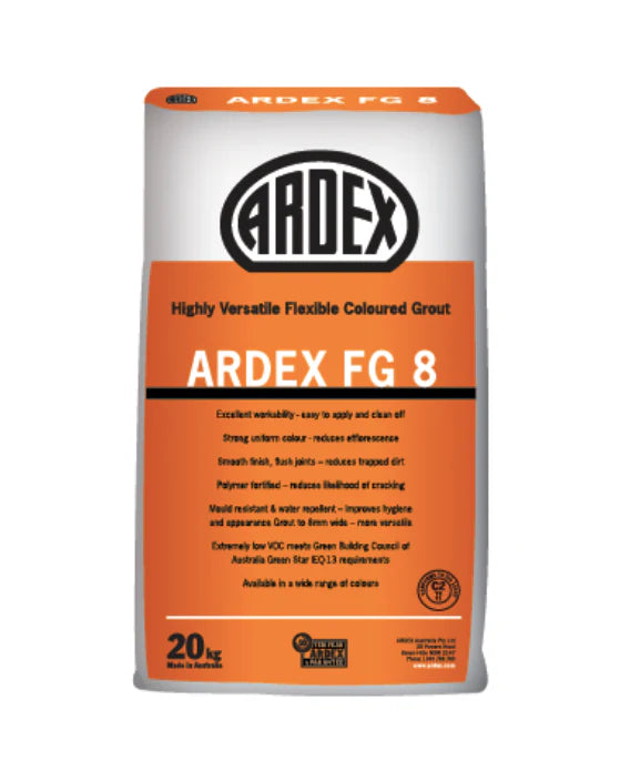 Ardex White 200 FG8 - Highly Versatile Flexible Coloured Grout 20kg