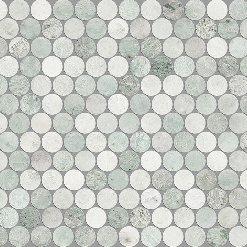 ARTEMIS MING GREEN PENNY ROUND HONED 23X23