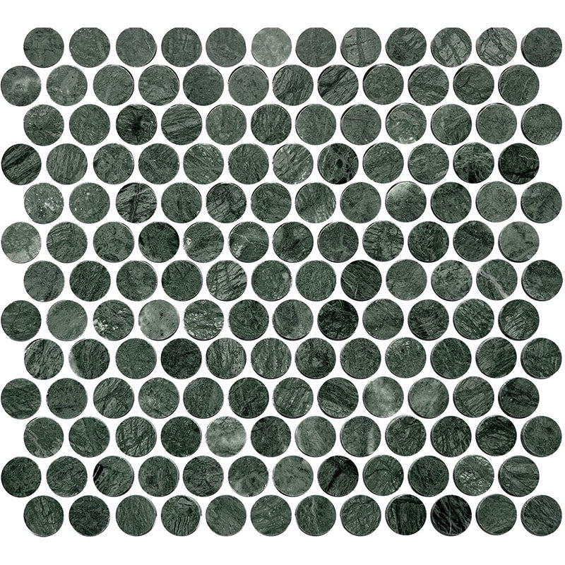 ARTEMIS INDIAN GREEN PENNY ROUND HONED 23X23