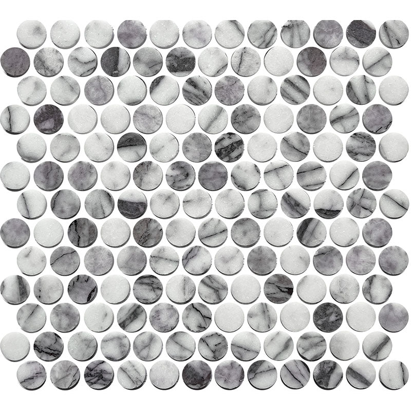 ARTEMIS NEW YORK STONE PENNY ROUND HONED 23X23