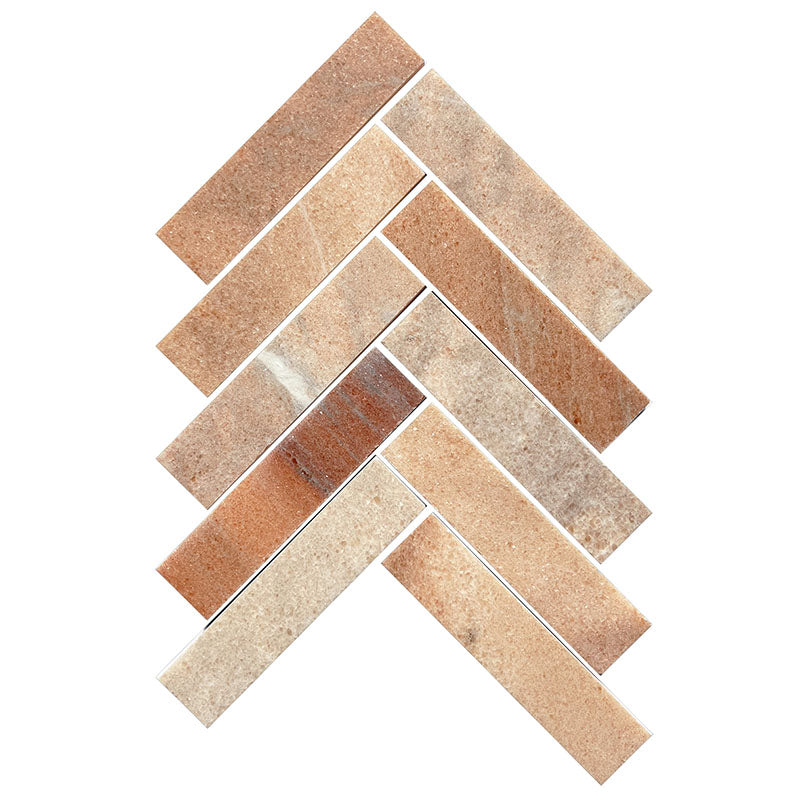 ARTEMIS ROSA PORTOGALLO HERRINGBONE HONED 35X150