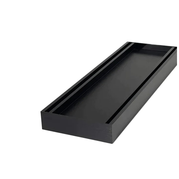 Aluminium Grate Tile Insert Black Depth 26mm Length 600mm