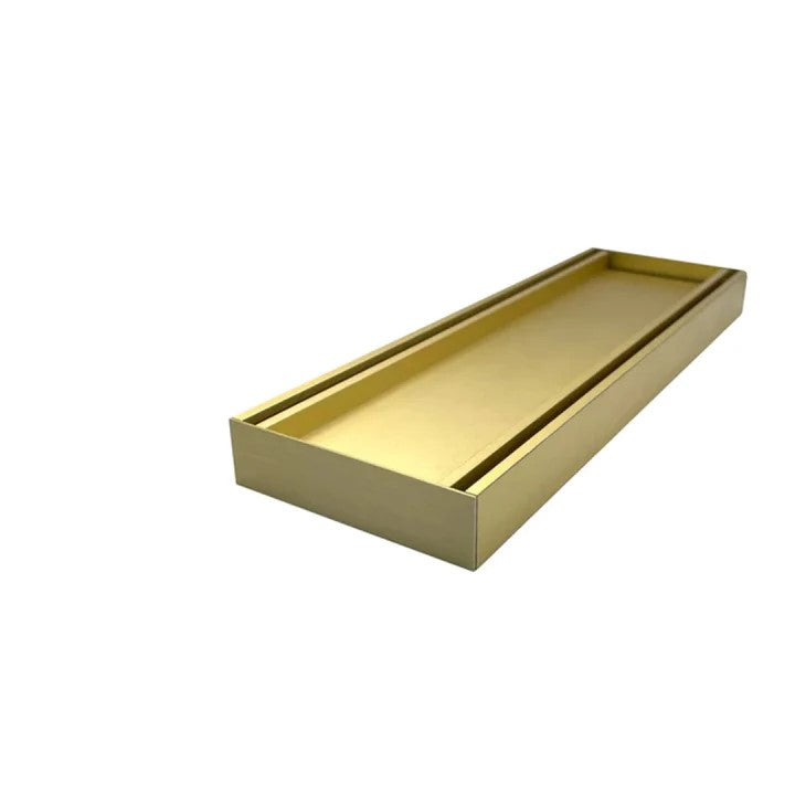Aluminium Grate Tile Insert Gold Depth 21mm Length 600mm