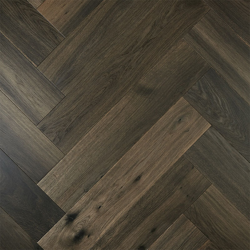 De Marque European Oak Engineered Flooring Herringbone Ash Grey 600x120x15/4mm