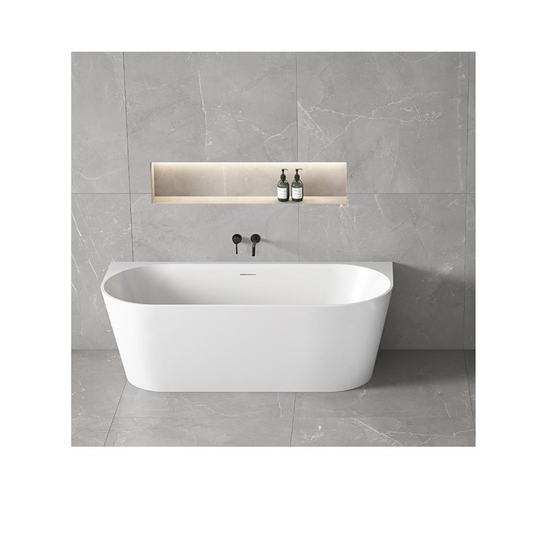 ECO BACK TO WALL BATHTUB 1500x730x570mm