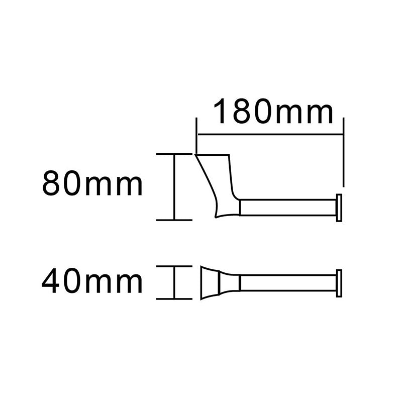 EXON Toilet Roll Holder in Gun Metal
