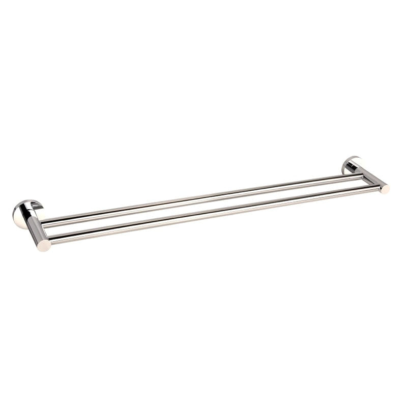 JESS Double Towel Rail in Brushed Nickel 750mm