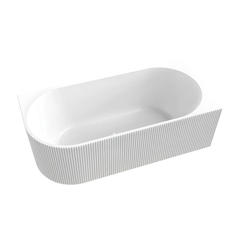 PIAZA Right Hand Free Standing Bath in Gloss White 1700mm