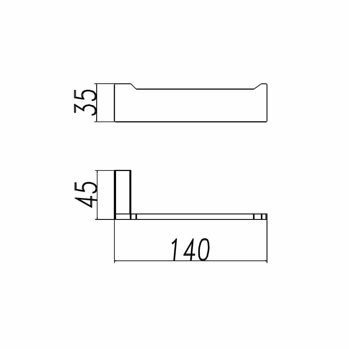 IVANO Series Toilet Paper Holder Gun Metal Grey