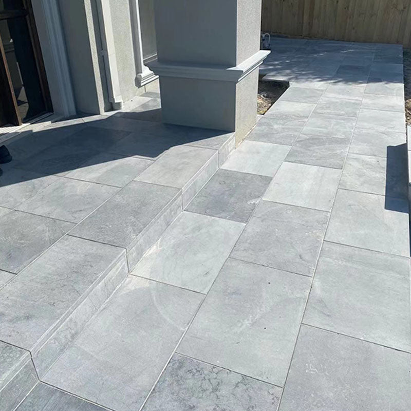Limestone Belgium Blue Sandblasted Dropface 600x400x20/60mm