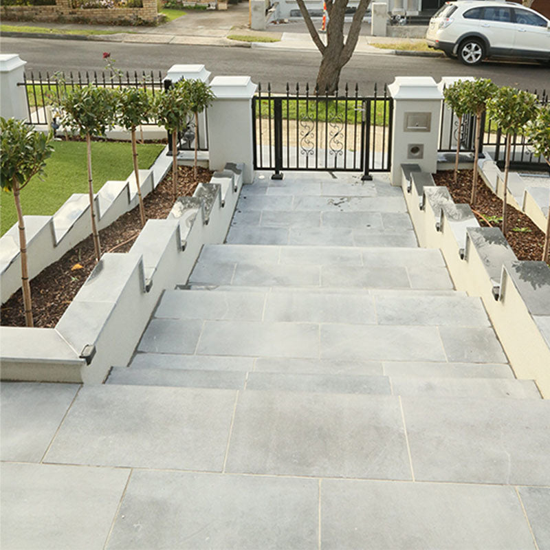 Limestone Belgium Blue Sandblasted Dropface 600x400x20/60mm