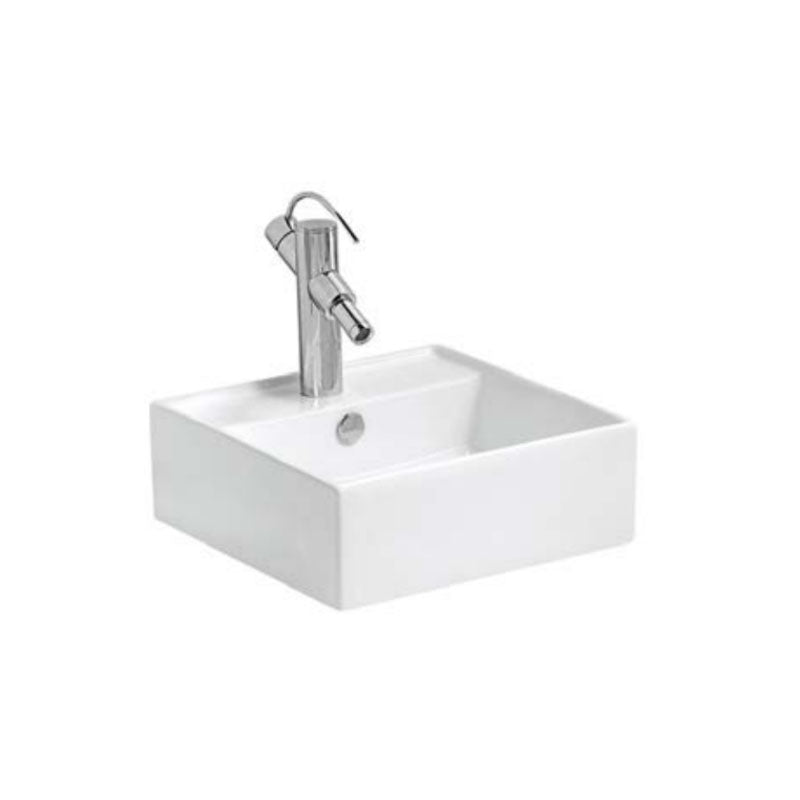Ceramic Basin Series Above Counter Gloss White 460x460x160mm