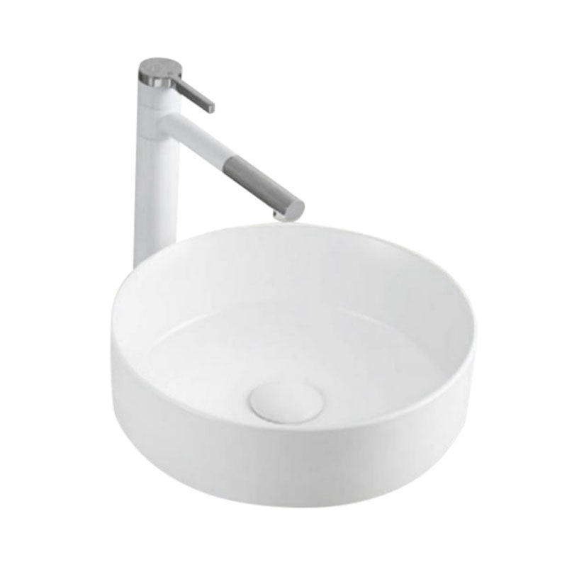 Ceramic Basin Series Above Counter Gloss White 360x360x120mm