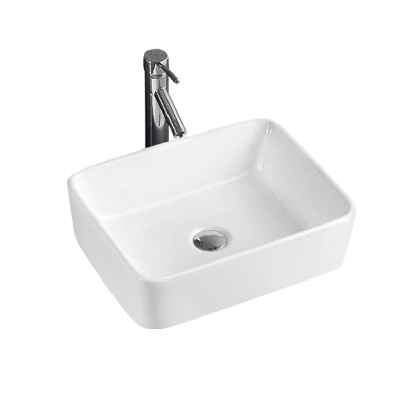 Ceramic Basin Series Above Counter Gloss White 480x370x130mm