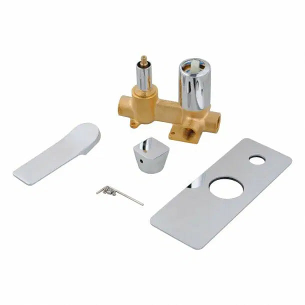 RUSHY Series Square Wall Mixer With Diverter Chrome