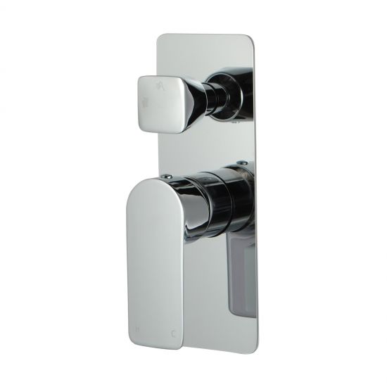 VOG Series Bath/Shower Wall Mixer with Diverter Wall Mounted (color up) Chrome