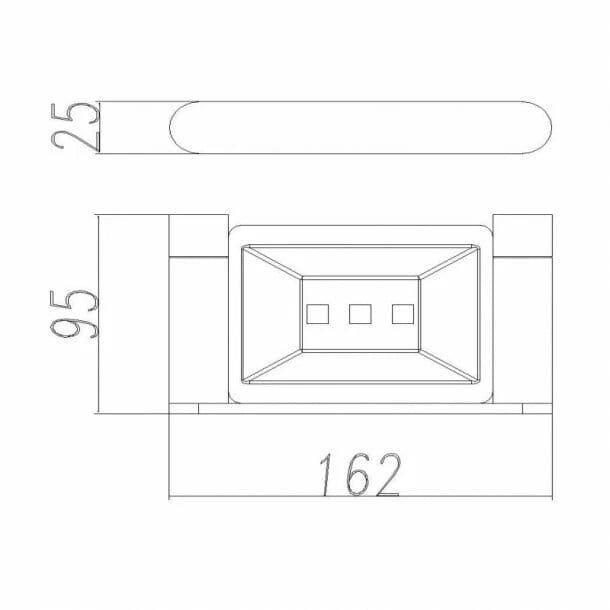 RUSHY Series Soap Dish Holder Black